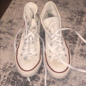 White Hightop Converse